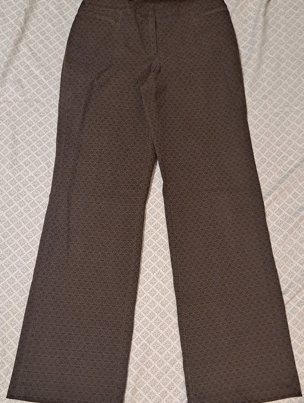 Worth Women's Brown Wide-Leg Textured Dress Pants Sz 10